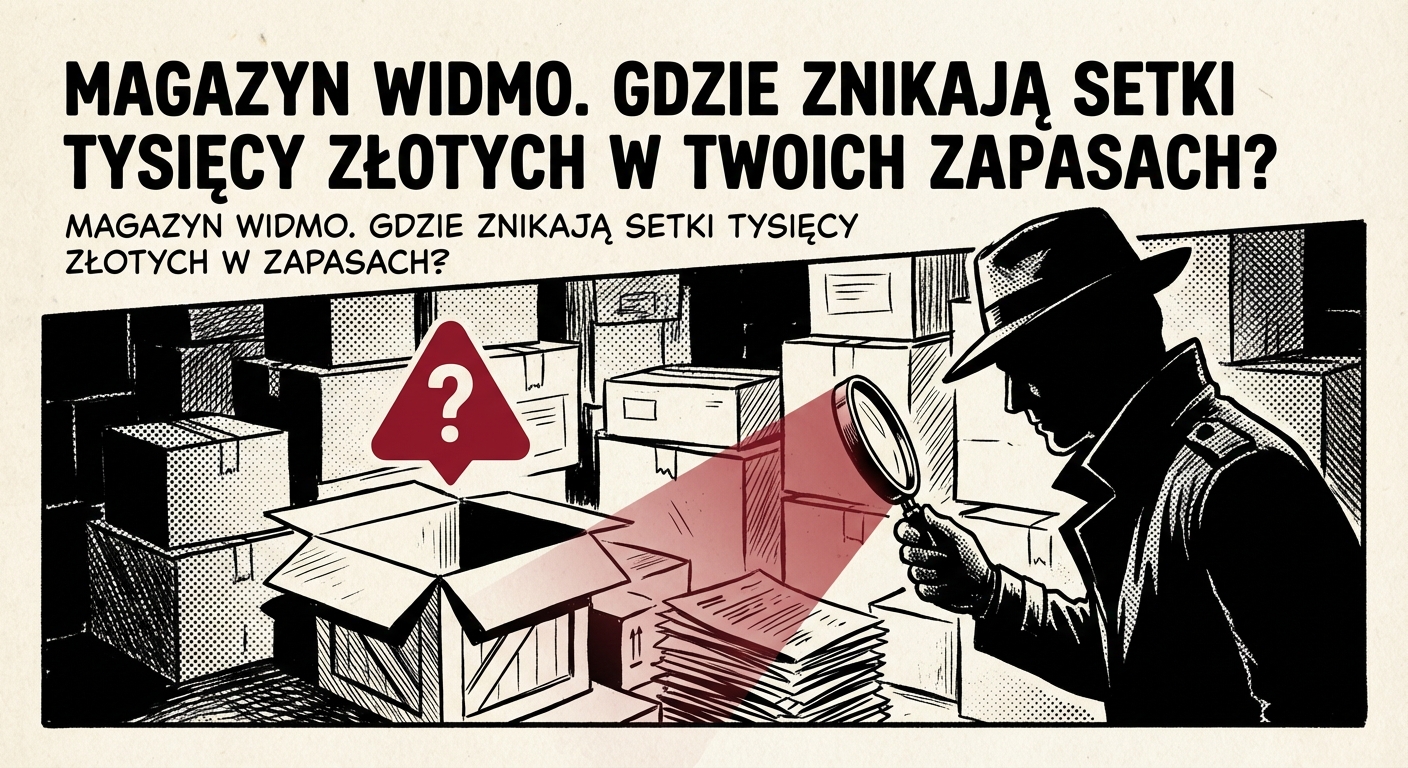 magazyn widmo - Ilustracja: Magazyn widmo. Gdzie znikają setki tysięcy złotych w zapasach?