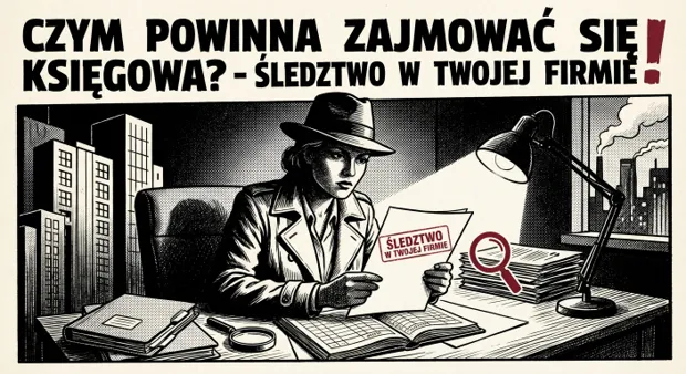 czym zajmuje się księgowa - Ilustracja: Czym Powinna Zajmować Się Księgowa? Śledztwo w Twojej Firmie